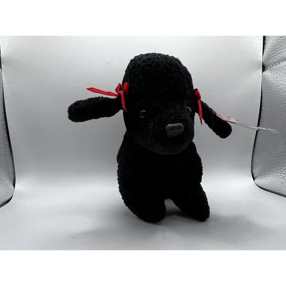 TY Beanie Baby Babies Stuffed Animal Plush Black Poodle GiGi 1998 - Picture 2 of 12